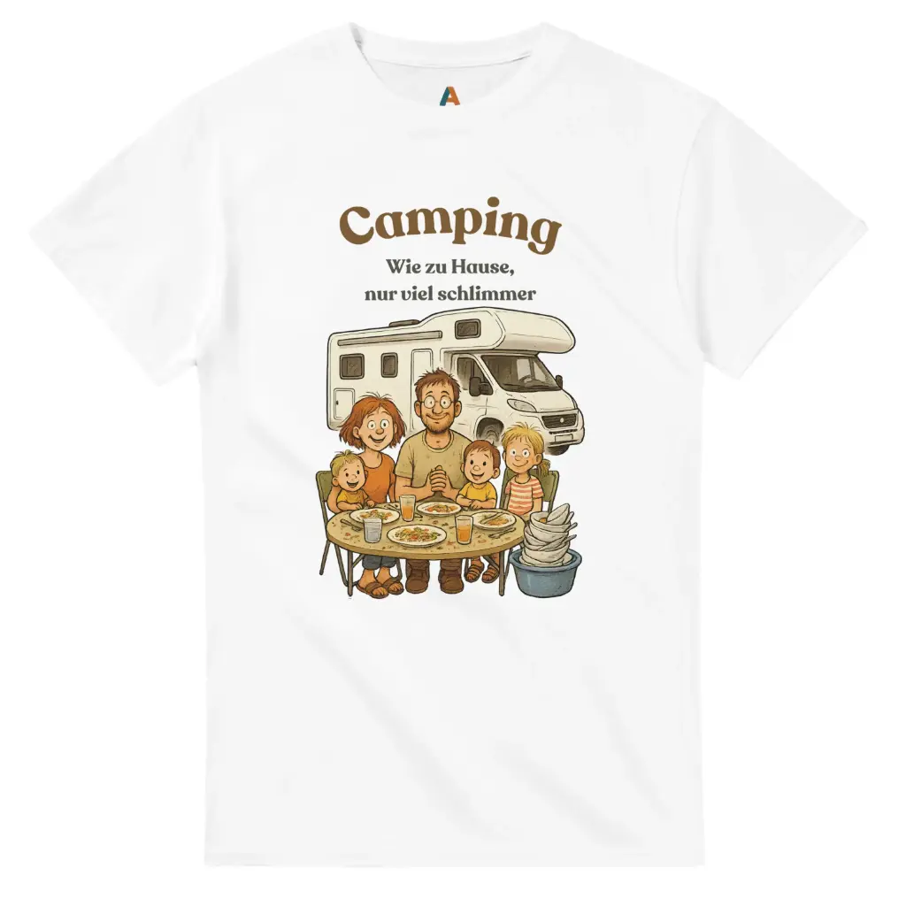 Camping wie zu Hause - Wohnmobil (Weiß, L)