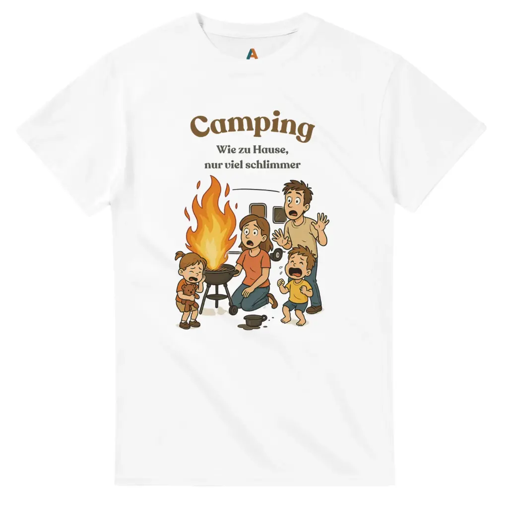 Camping wie zu Hause - Wohnwagen (Weiß, L)